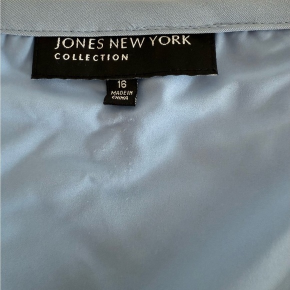 Jones New York Blue Knee-Length Pleated Skirt - Picture 5 of 10